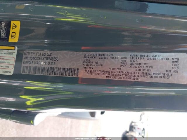 2026 JEEP WRANGLER SAHARA 4X4 9