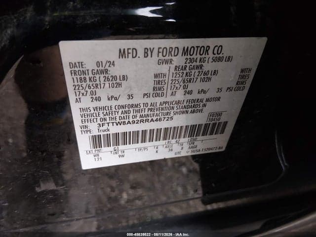 2024 FORD MAVERICK XL 9