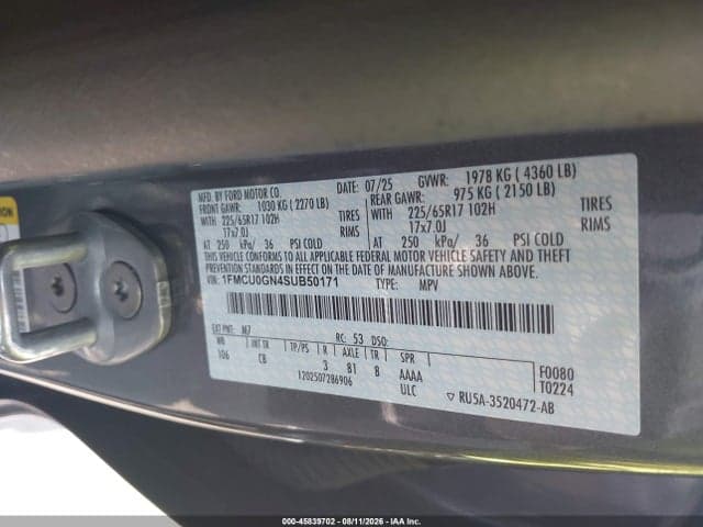 2025 FORD ESCAPE ACTIVE 9