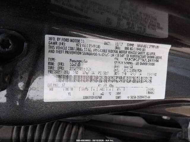 2018 FORD FOCUS SE 9