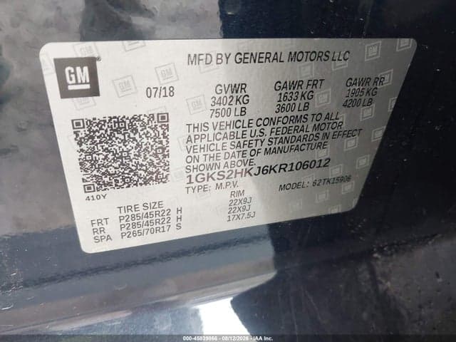 2019 GMC YUKON XL DENALI 9