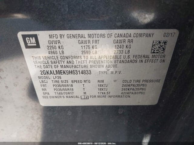2017 GMC TERRAIN SLE-1 9