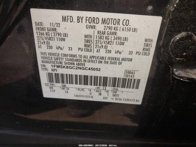 2022 FORD EXPLORER ST 8