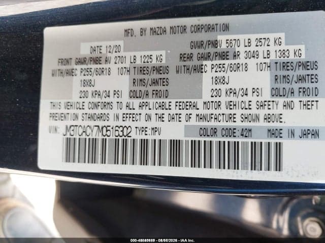2021 MAZDA CX-9 TOURING 9