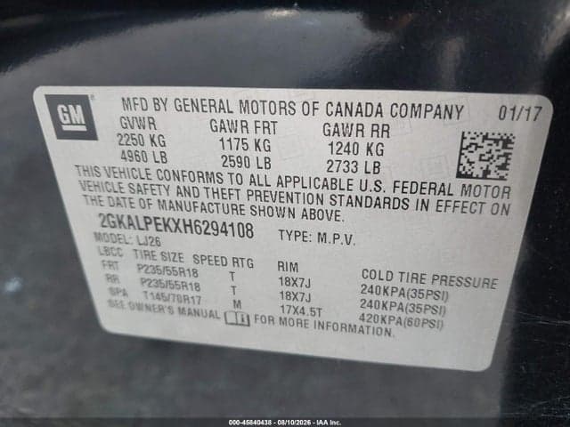 2017 GMC TERRAIN SLT 9