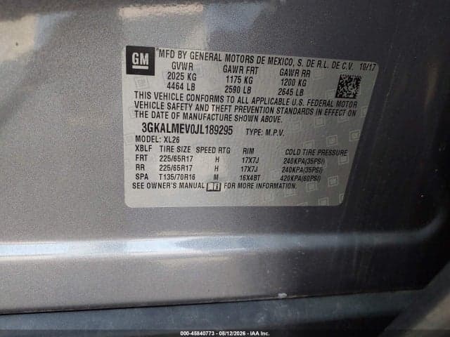 2018 GMC TERRAIN SLE 9