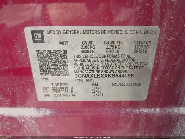 2019 CHEVROLET EQUINOX LT 9