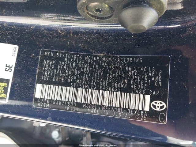 2026 TOYOTA COROLLA LE 9