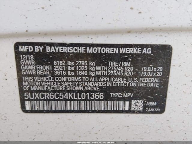 2019 BMW X5 XDRIVE40I 9