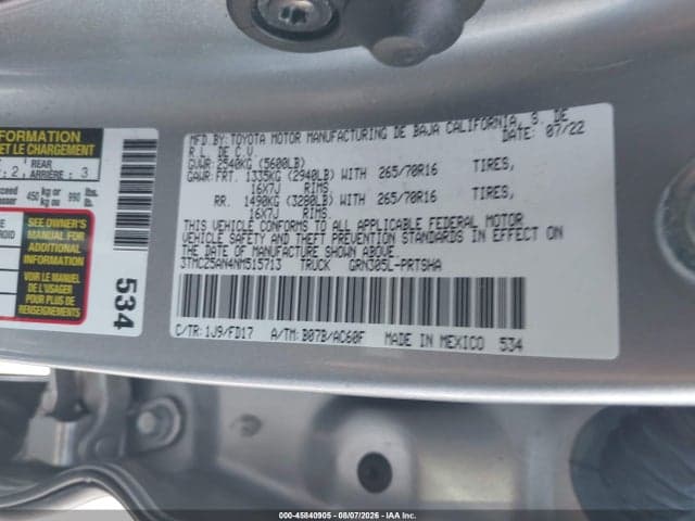 2022 TOYOTA TACOMA TRD OFF ROAD 9