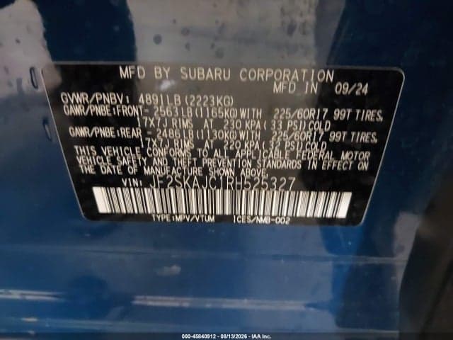 2024 SUBARU FORESTER WILDERNESS 9