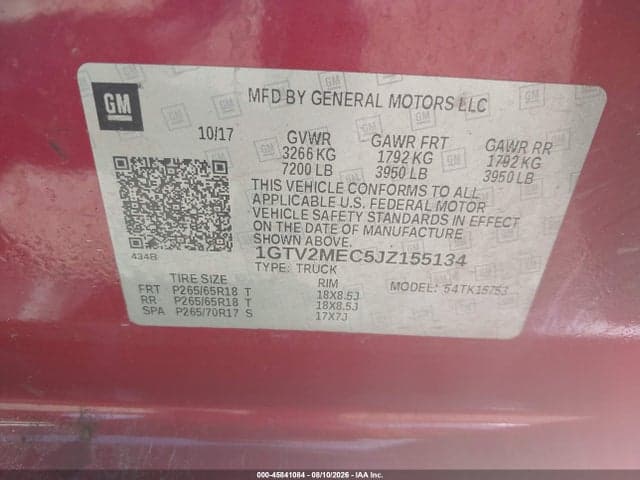 2018 GMC SIERRA 1500 SLE 9