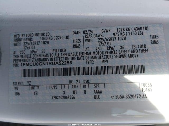 2024 FORD ESCAPE ACTIVE 9