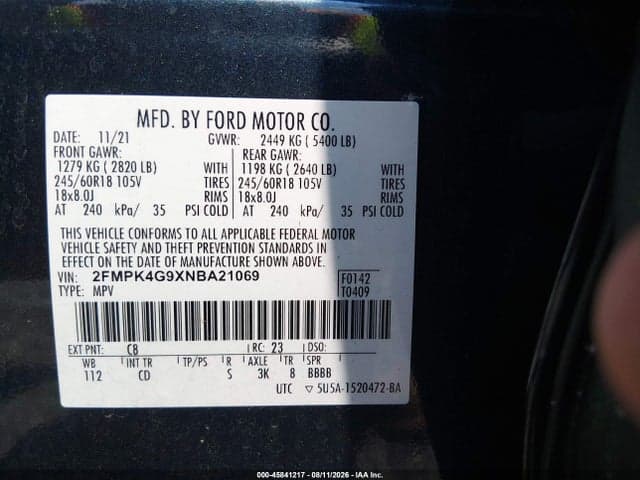 2022 FORD EDGE SE 9