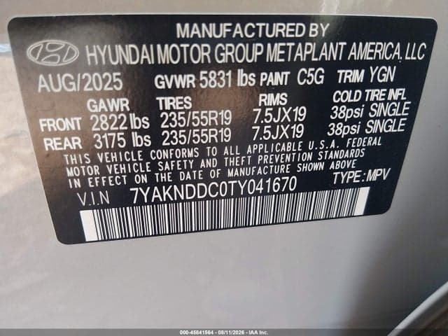 2026 HYUNDAI IONIQ 5 SEL 9