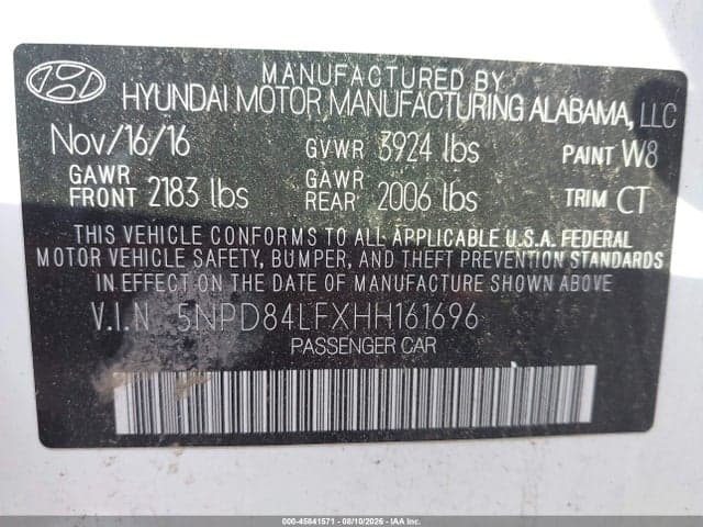 2017 HYUNDAI ELANTRA VALUE EDITION 9