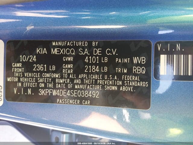 2025 KIA K4 GT-LINE 9