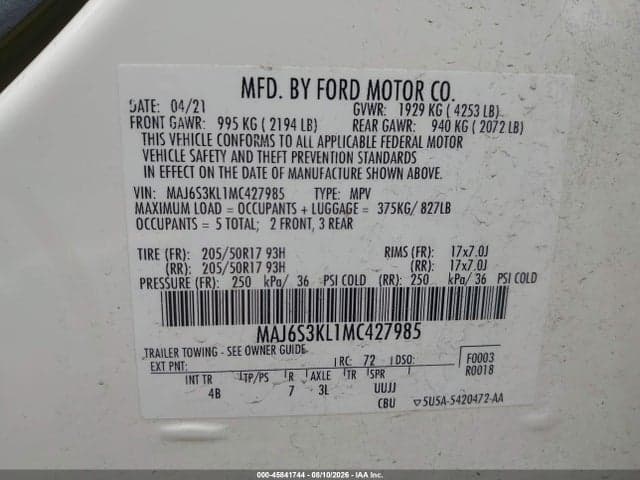 2021 FORD ECOSPORT TITANIUM 9