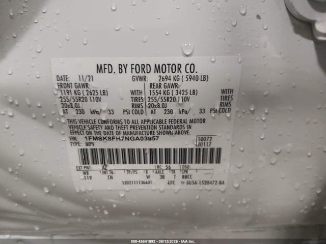 2022 FORD EXPLORER LIMITED 9