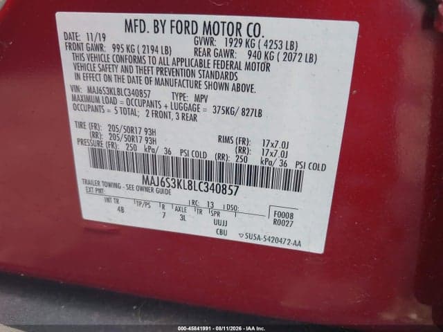 2020 FORD ECOSPORT TITANIUM 9