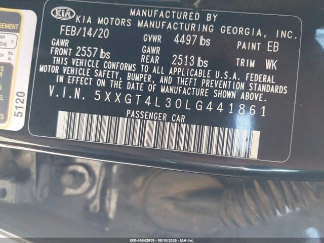 2020 KIA OPTIMA LX 9