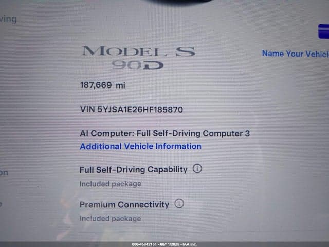 2017 TESLA MODEL S 100D/60D/75D/90D/P100D 7
