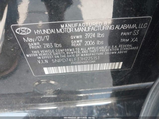 2018 HYUNDAI ELANTRA SE 9