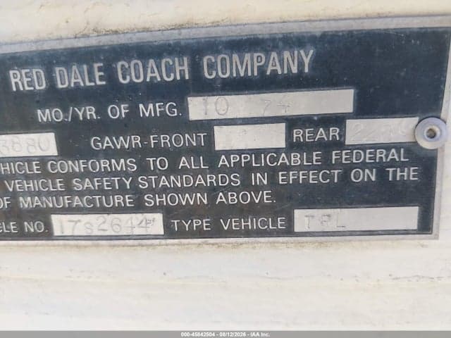 1975 RED DALE OTHER 9