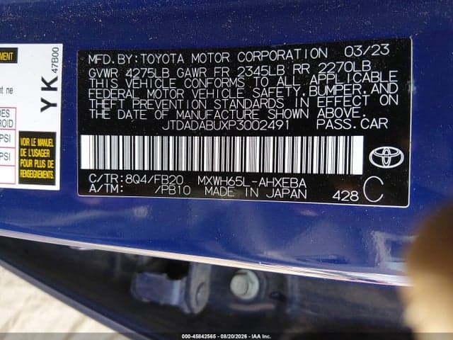 2023 TOYOTA PRIUS LE AWD-E 9