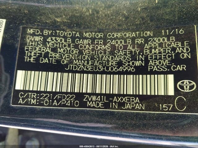 2017 TOYOTA PRIUS V THREE 9