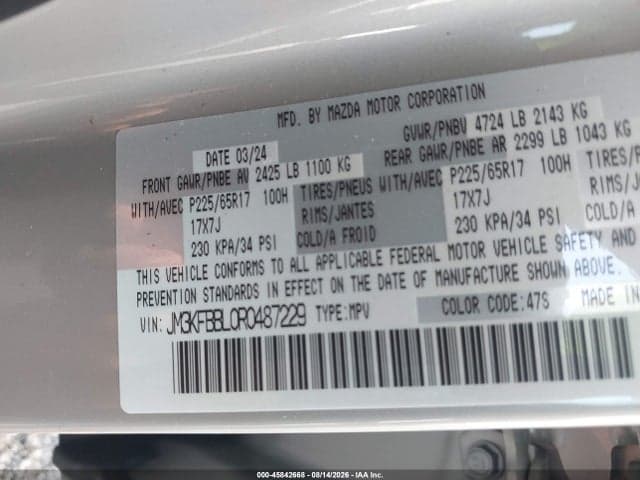 2024 MAZDA CX-5 2.5 S SELECT 9