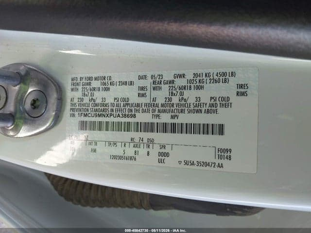 2023 FORD ESCAPE ST-LINE 9