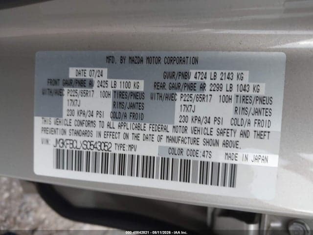 2025 MAZDA CX-5 2.5 S PREFERRED 9