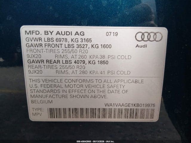 2019 AUDI E-TRON PREMIUM PLUS 9