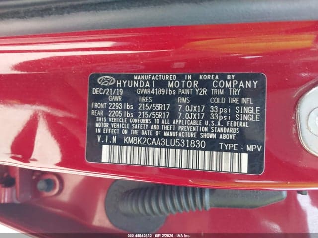 2020 HYUNDAI KONA SEL 9