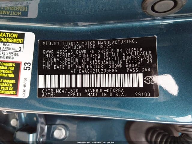 2026 TOYOTA CAMRY XSE 9