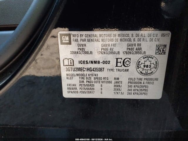 2017 GMC SIERRA 1500 SLE 9