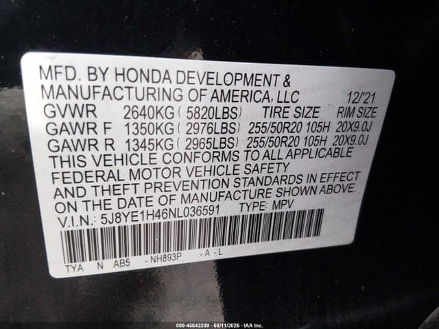 2022 ACURA MDX TECHNOLOGY PACKAGE 9