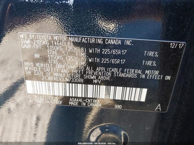 2018 TOYOTA RAV4 LE 9