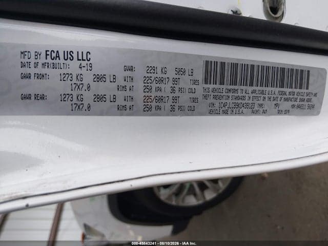 2019 JEEP CHEROKEE LATITUDE FWD 9
