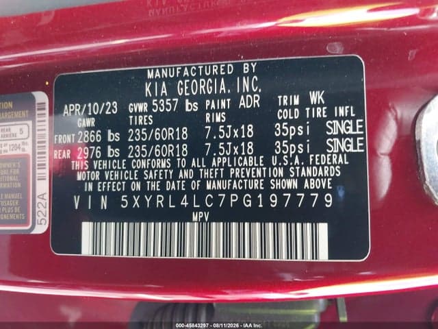 2023 KIA SORENTO S 9