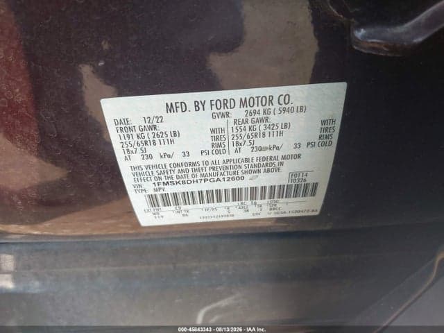 2023 FORD EXPLORER XLT 9