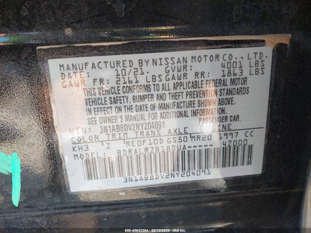 2022 NISSAN SENTRA SR XTRONIC CVT 9