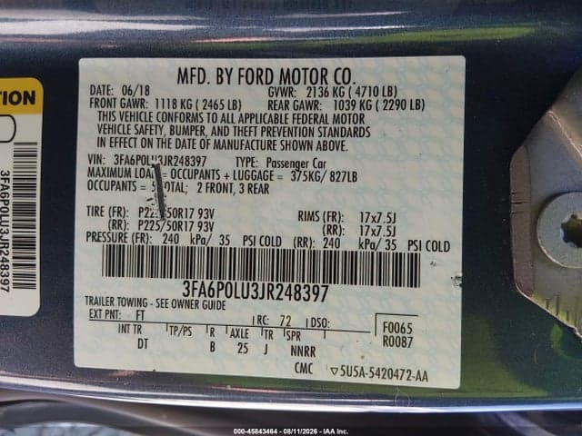 2018 FORD FUSION HYBRID SE 9