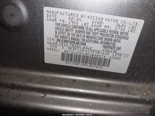 2024 NISSAN VERSA 1.6 SR 9