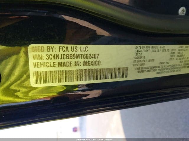 2021 JEEP COMPASS ALTITUDE FWD 9