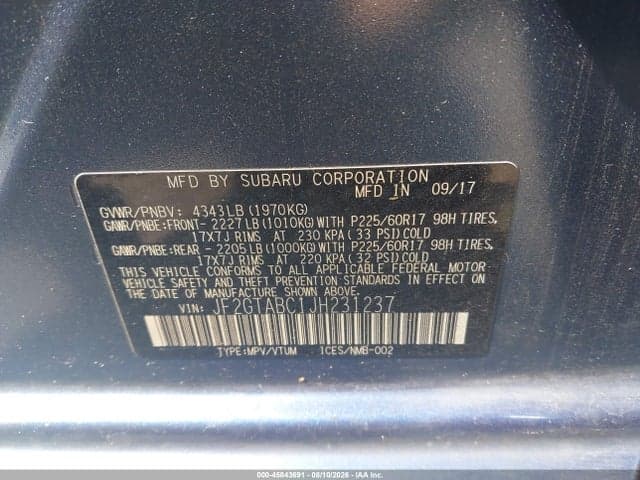 2018 SUBARU CROSSTREK 2.0I PREMIUM 9