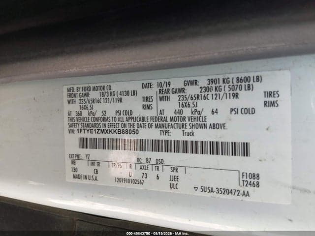 2019 FORD TRANSIT-150 9