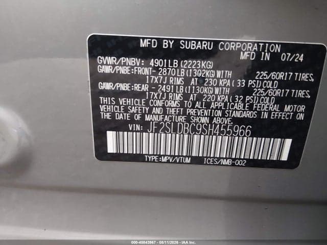 2025 SUBARU FORESTER PREMIUM 9