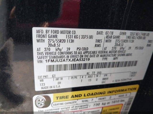 2018 FORD EXPEDITION LIMITED 9